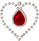 Gif animé bijoux coeur